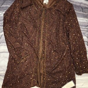 Stenay Brown Beaded Blazer